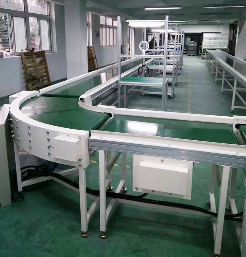 U型流水線拐角轉(zhuǎn)彎輸送裝置的特點介紹